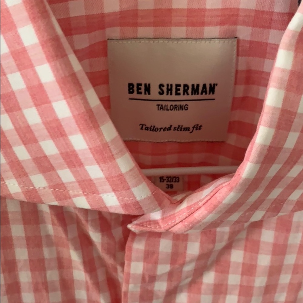 Pink plaid button up - Picture 2 of 5